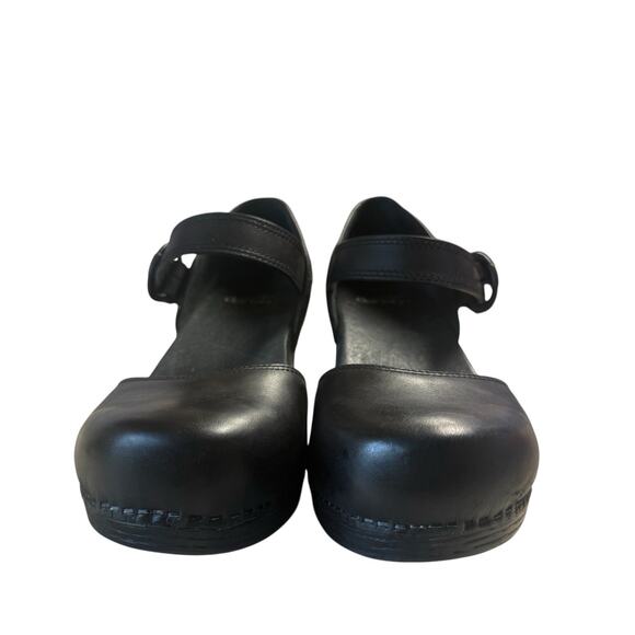 Dansko Makenna Black Genuine Leather Mary Jane Clogs size 40(9.5-10) - Picture 8 of 16
